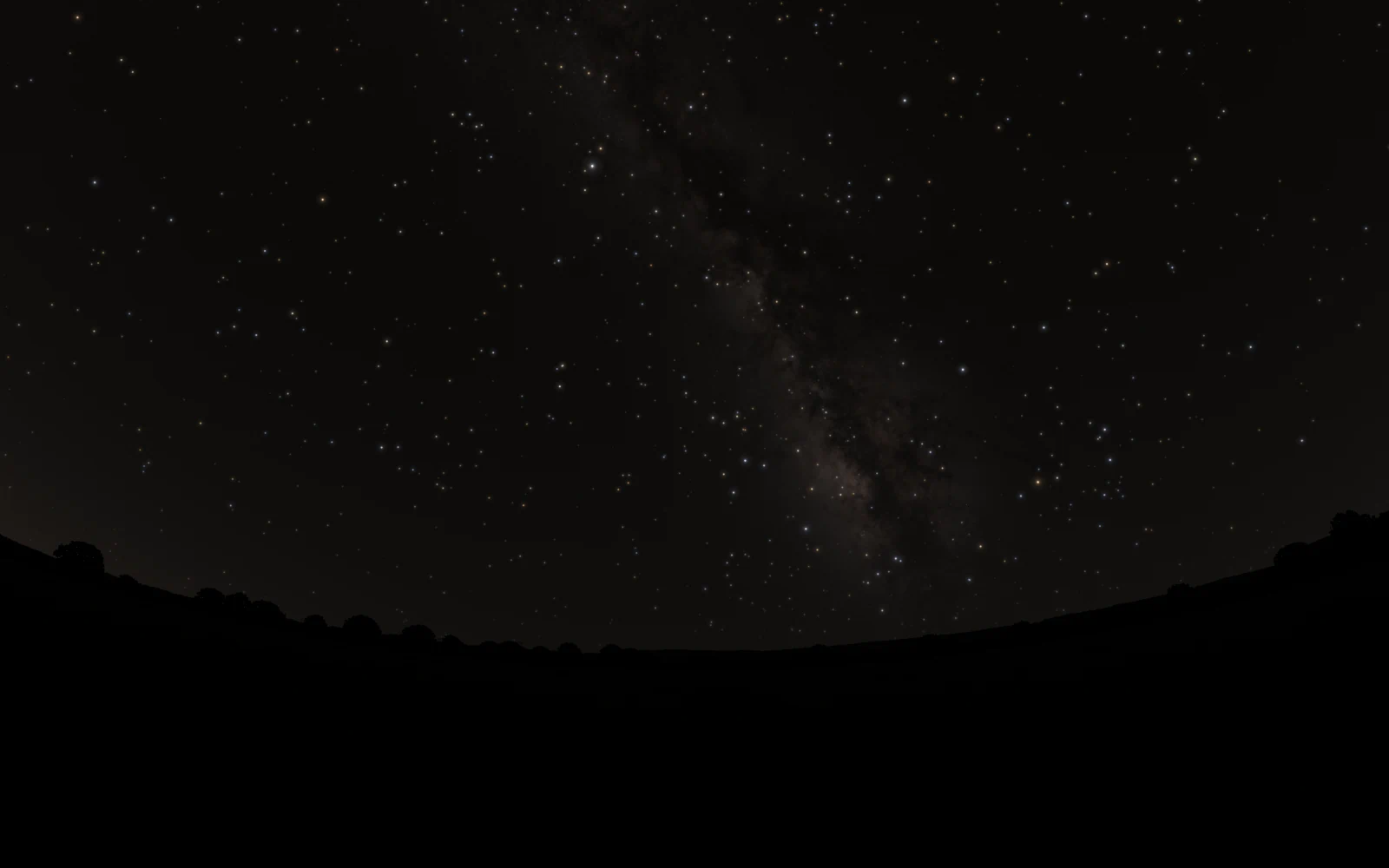 The same sky at Bortle 4, rural and suburban transition