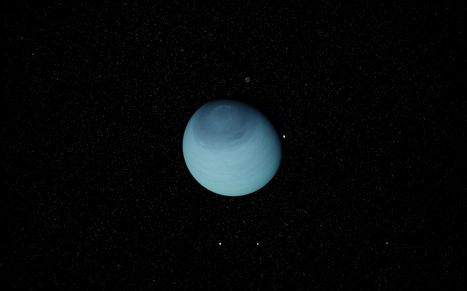 Neptune, rendered by the Our Solar System viewer