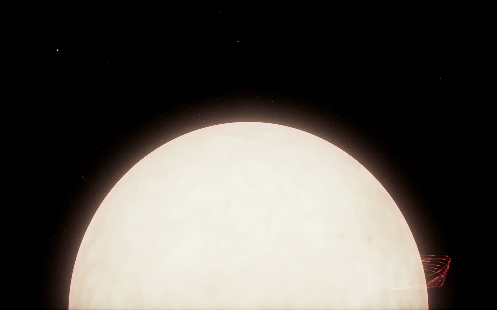 The limb, where the Sun's edge darkens.