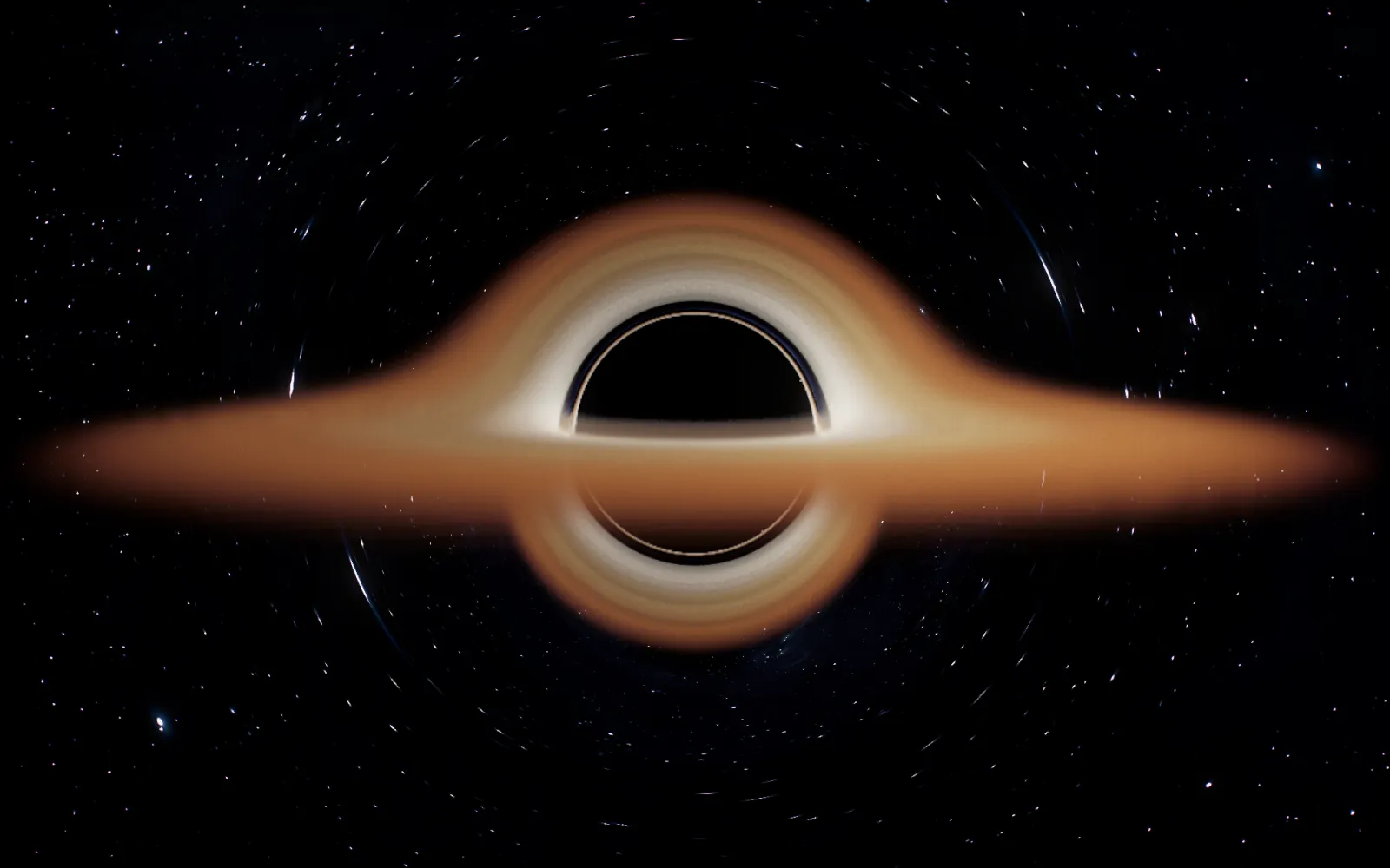 Black hole live wallpaper for Mac: Closer in