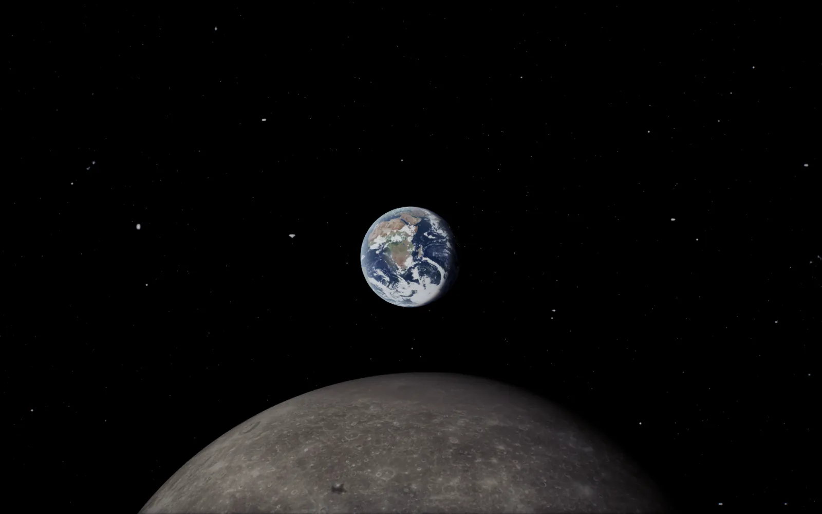 Earth live wallpaper for Mac: From its moon