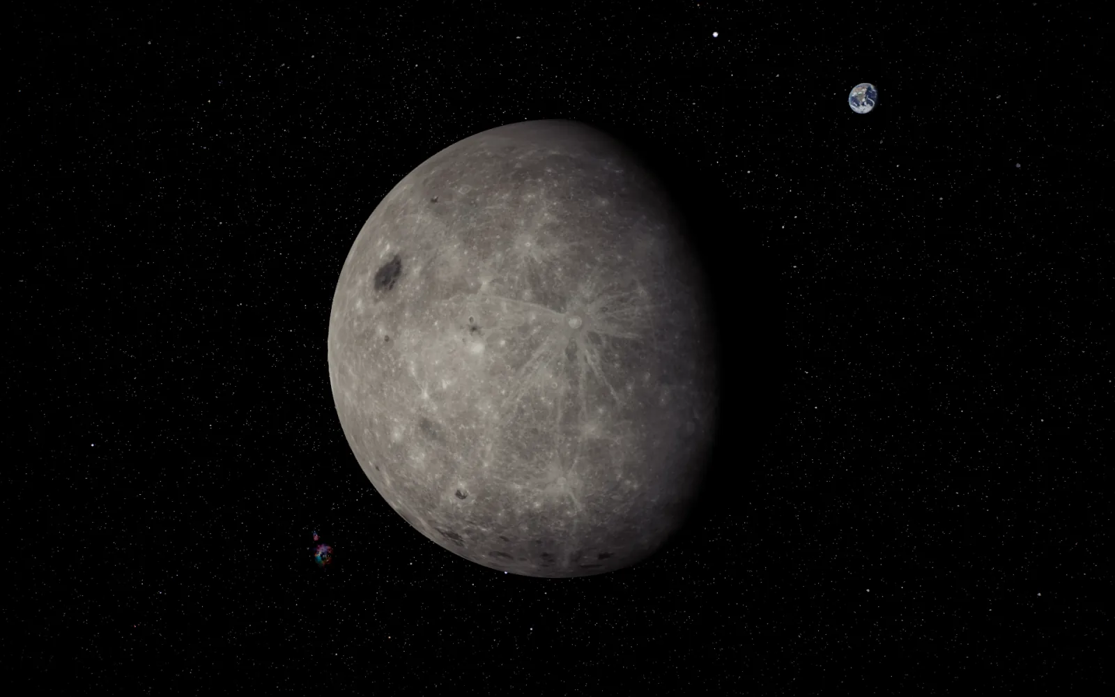 Moon live wallpaper for Mac: Whole disc
