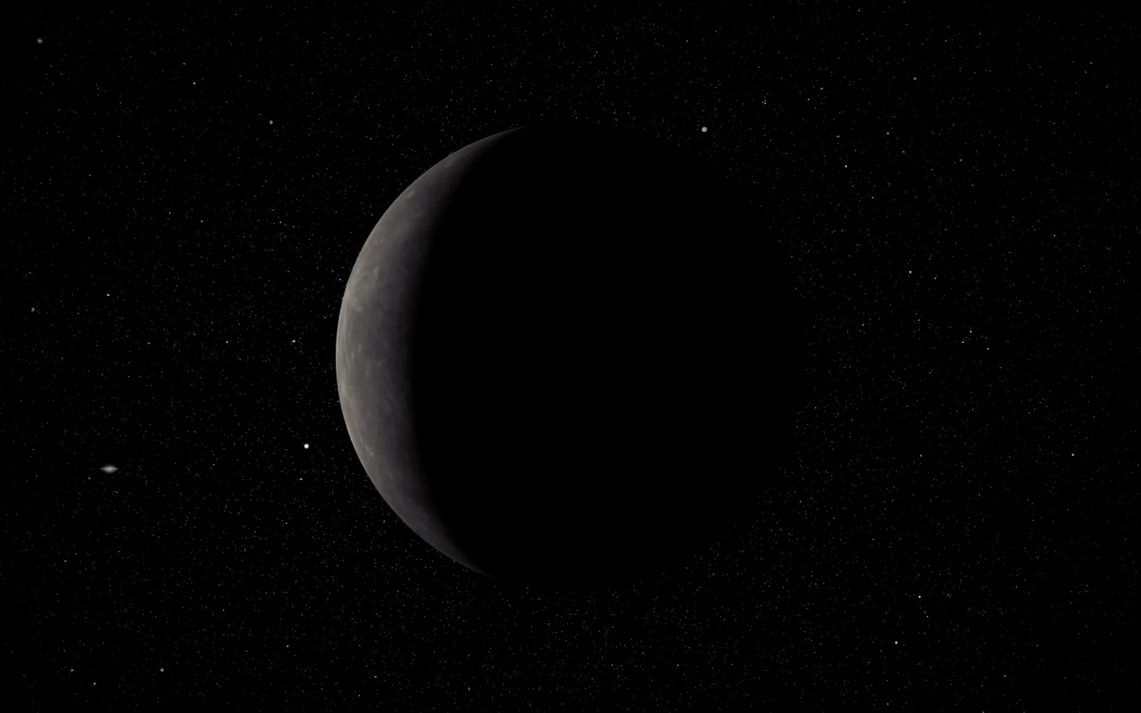 Moon live wallpaper for Mac: Crescent