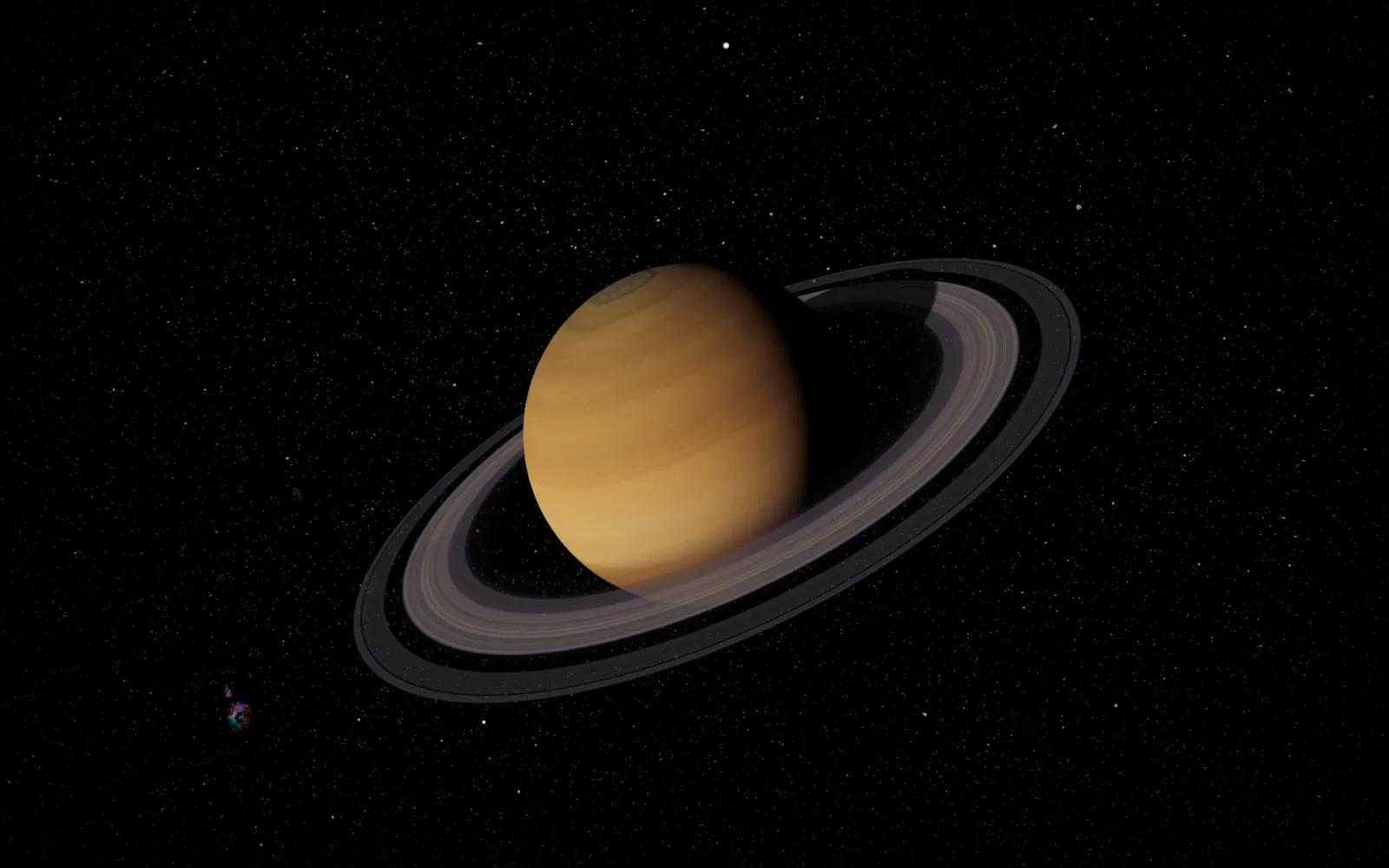 Saturn live wallpaper for Mac: Whole disc